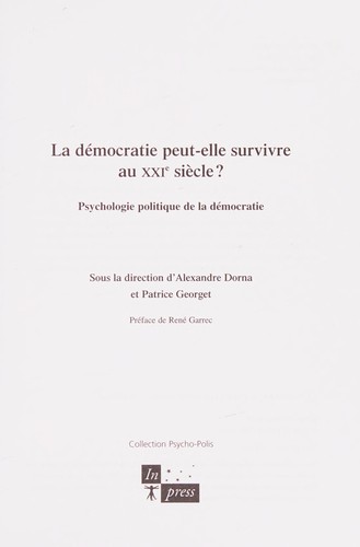 La démocratie peut-elle survivre au XXIe siècle?