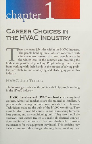 Careers in heating, ventilation, and air conditioning (HVAC)