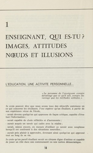 L'Enseignant est une personne