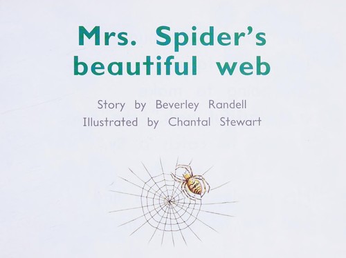 Mrs. spider's beautiful web