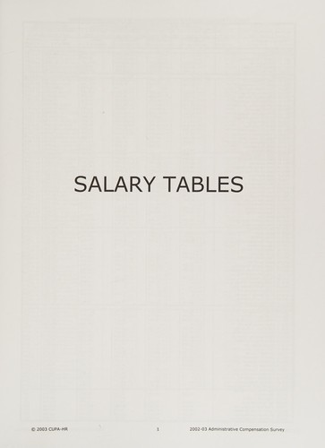2002-03 national faculty salary survey