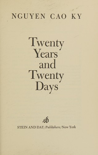 Twenty years and twenty days