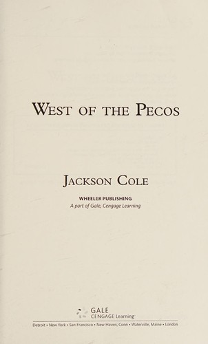 West of the Pecos