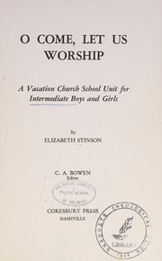 O come, let us worship