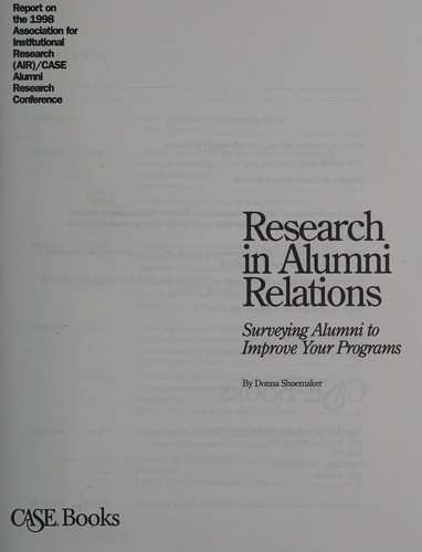 Research in Alumni Relations