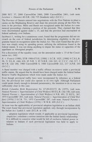 The 2010 annotated Indian Act and aboriginal constitutional provisions