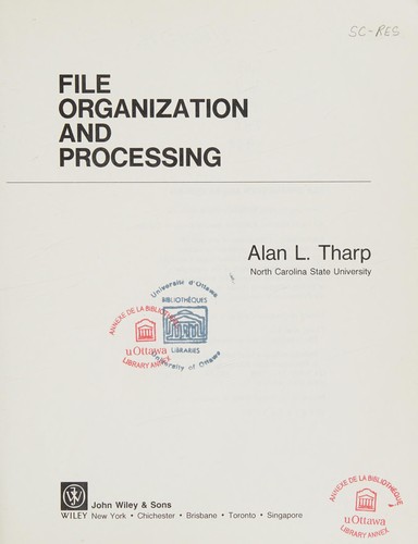 Fileorganisation and processing
