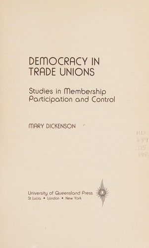 Democracy in Trade Unions