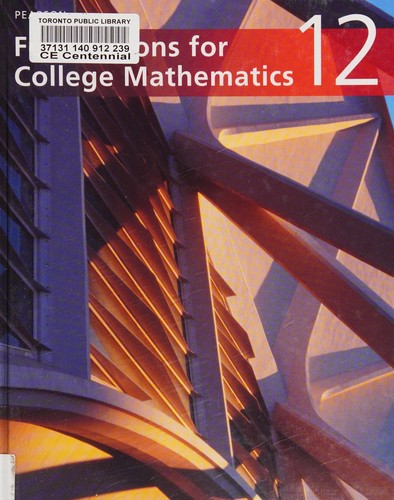 Foundations for college mathematics 12