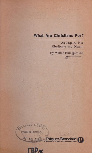 What are Christians for?