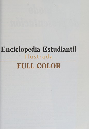 Enciclopedia estudiantil ilustrada