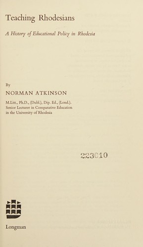 Teaching Rhodesians