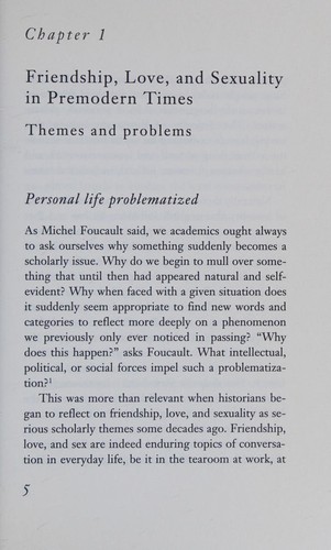 Friendship and love, ethics and politics
