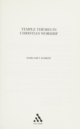Temple themes in Christian worship