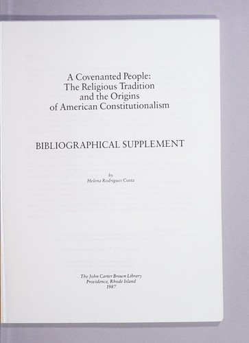 A covenanted people