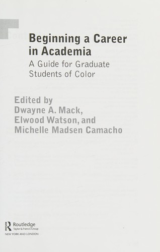 Beginning a Career in Academia