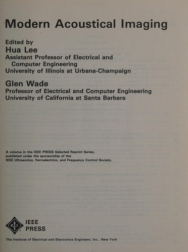 Modern acoustical imaging