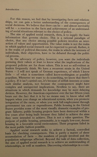 Applied research for social policy