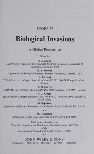 Biological invasions