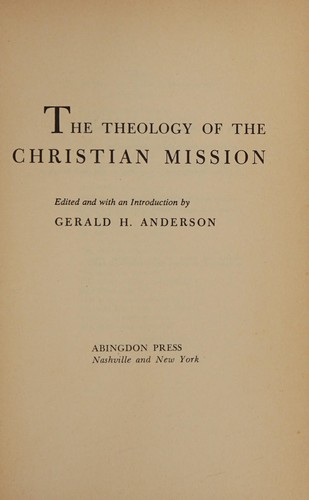 The theology of the Christian mission