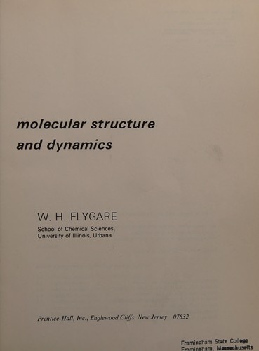 Molecular structure and dynamics
