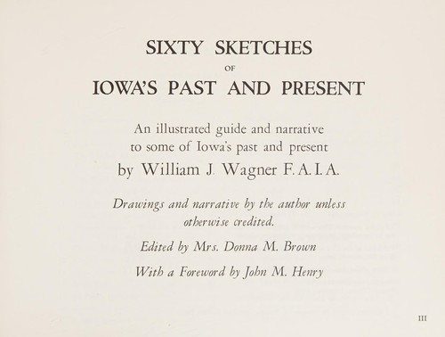 Sixty sketches of Iowa's past and present