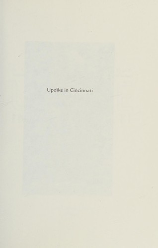 Updike in Cincinnati