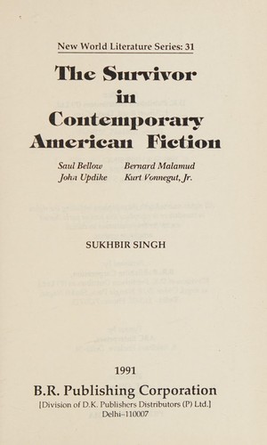 The survivor in contemporary American fiction