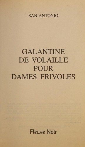 Galantine de volaille pour dames frivoles