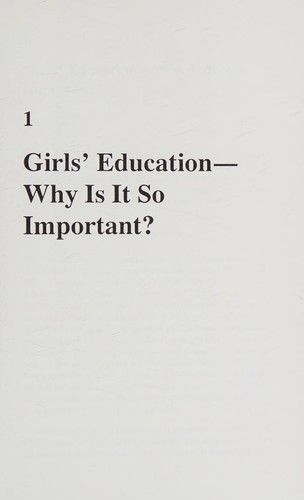 Strategies to promote girls' education