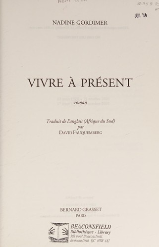 Vivre à présent