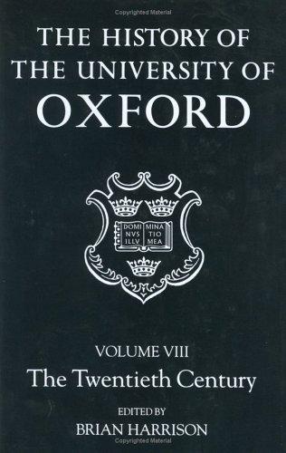 The History of the University of Oxford: Volume VIII