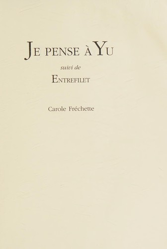 Je pense à Yu