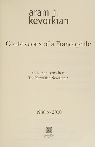 Confessions of a Francophile