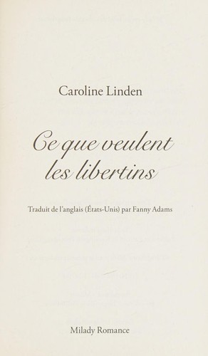 Ce que veulent les libertins