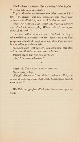 Abschied Roman