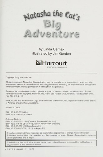 Natasha the cat, advanced reader grade 4