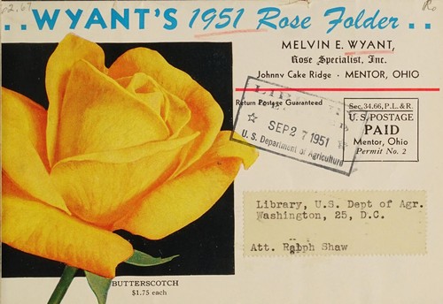 Wyant's 1951 rose folder