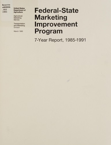 Federal-State Marketing Improvement Program