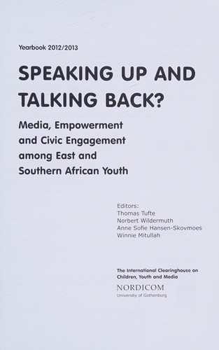 Speaking up and talking back?