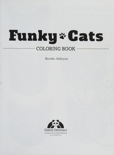 Funky cats coloring book