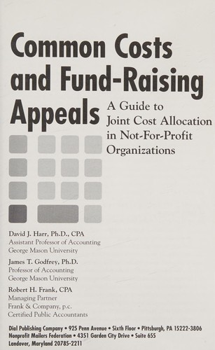 Common costs and fund-raising appeals