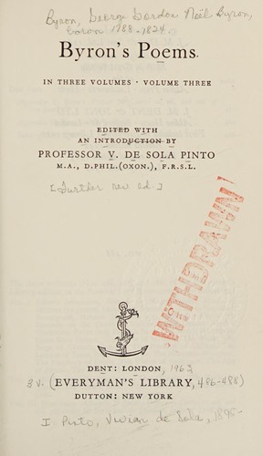 Byron's poems