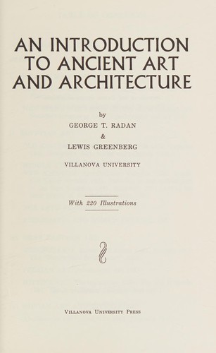 An introduction to ancient art and architecture