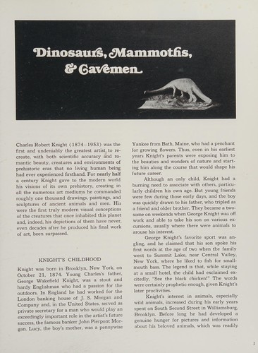 Dinosaurs, mammoths, and cavemen