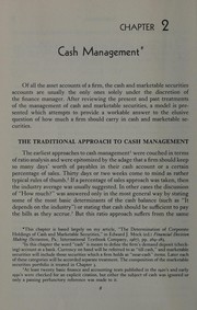 The management of working capital