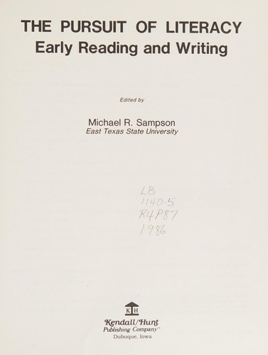 The Pursuit of literacy