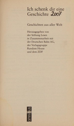 Ich schenk dir eine Geschichte 2007