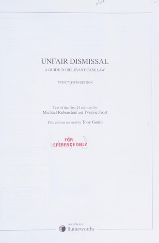 Unfair dismissal