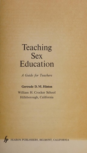 Teaching sex education
